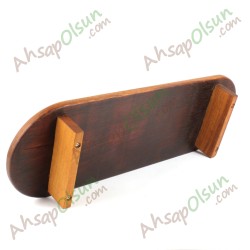 Ayaklı Ahşap Kebap sunum Tahtası · iroko · 70x24 h:8 cm