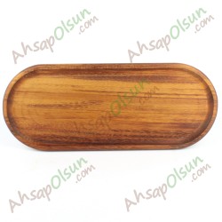 Ayaklı Ahşap Kebap Servis Tahtası · iroko · 44x18 h:8 cm